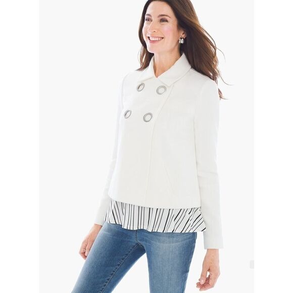 Chico's Women's Vintage Ring Jacket  Size 1 - Picture 1 of 10